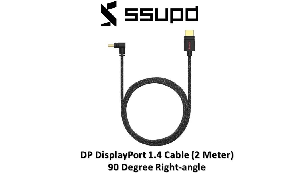 DisplayPort DP 1.4 Cable 1.5M 3M 90 degree Angled 8K@60Hz 4K@144Hz HDR High