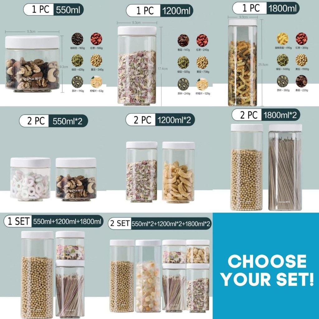 Stackable Lockable Airtight Food Storage Container | Food Jugs | Snack ...