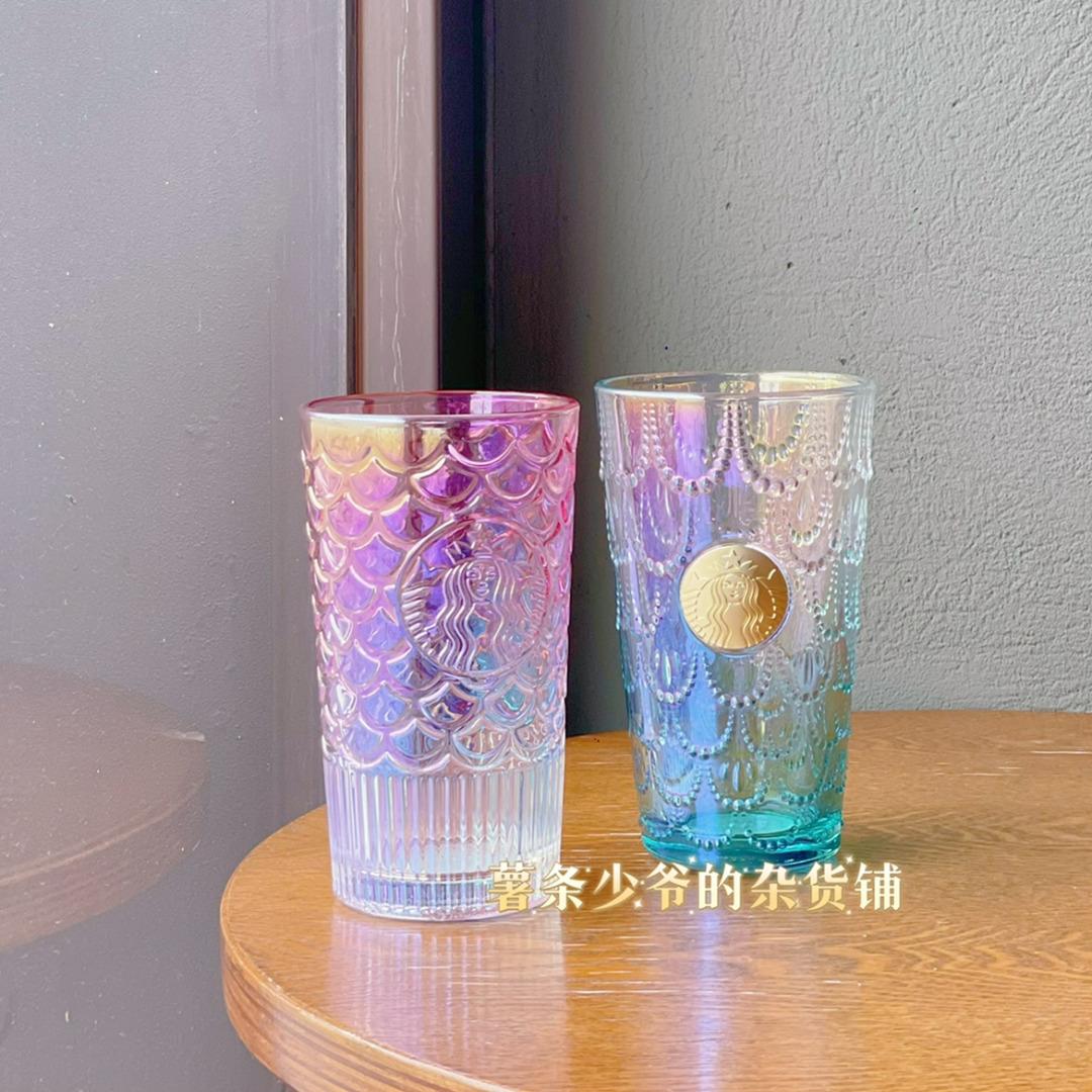 US$ 39.99 - Starbucks 2022 China Anniversary Ocean Siren Mermaid 20oz Glass  Cup Tumbler ship after 5th Oct. - m.