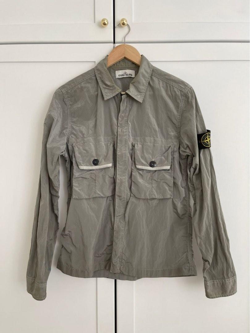 Stone island overshirt silver deals
