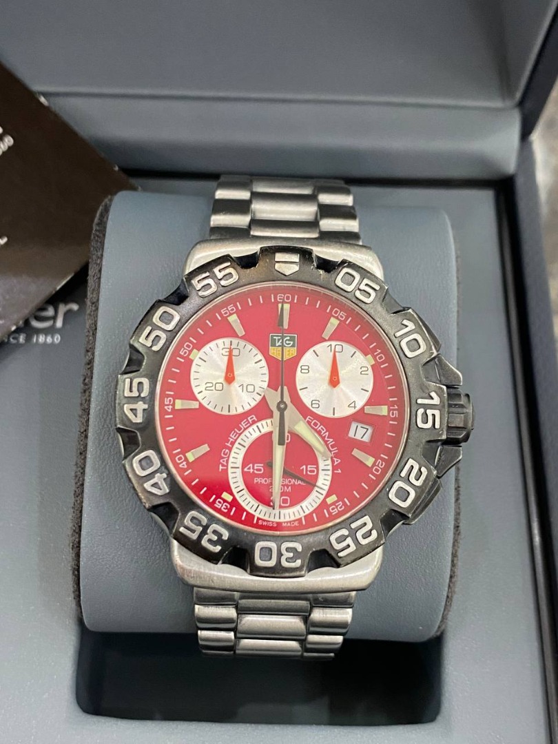 TAG HEUER FORMULA 1 CHRONOGRAPH WATCH CAH 1112 FULL SET Luxury