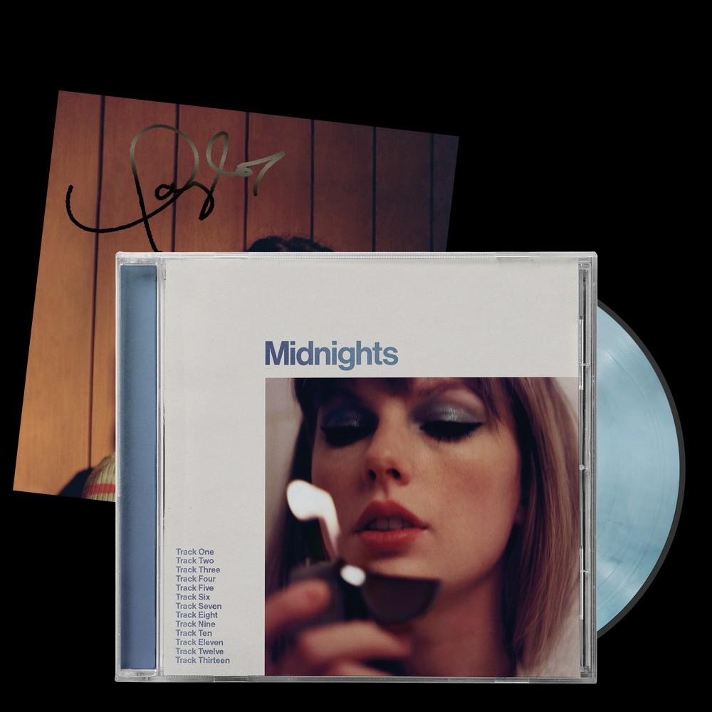 SIGNED CD) Taylor Swift - Midnights: Moonstone Blue Edition with