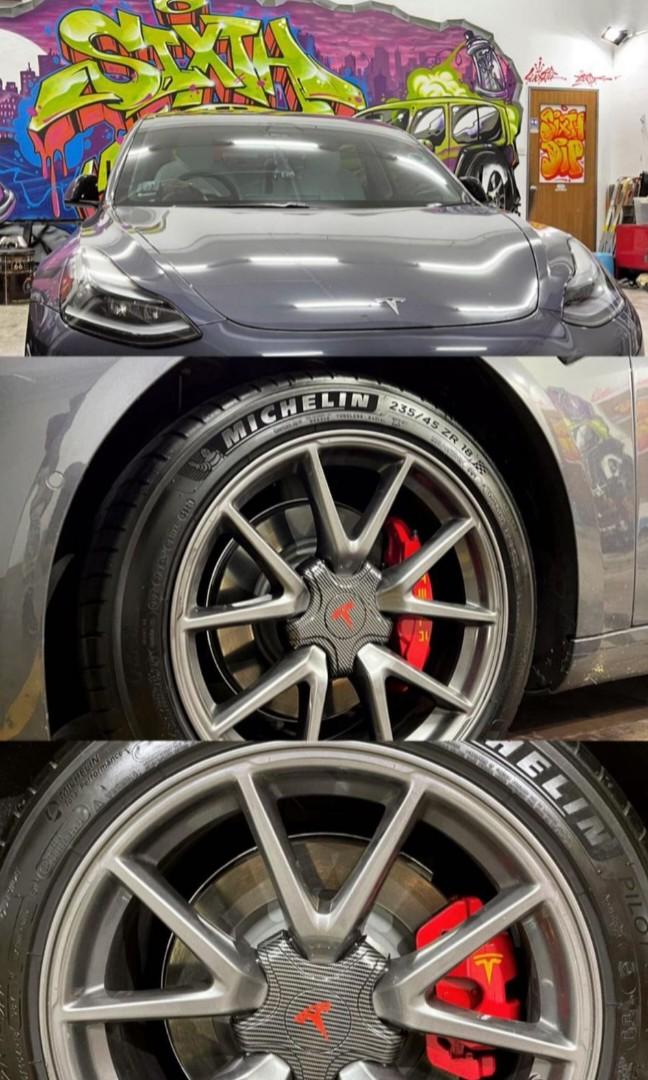 Tesla / Caliper spray / Spray Caliper / spray paint / plastidip