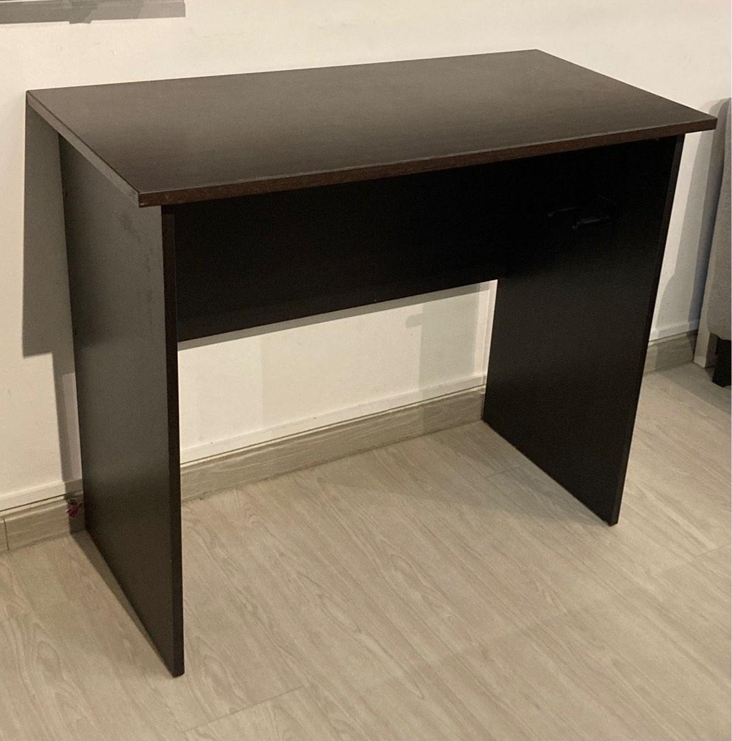 Only Study Table THREE DAYS ONLY 90cm Wood Study Table walnut colour, Furniture & Home ...