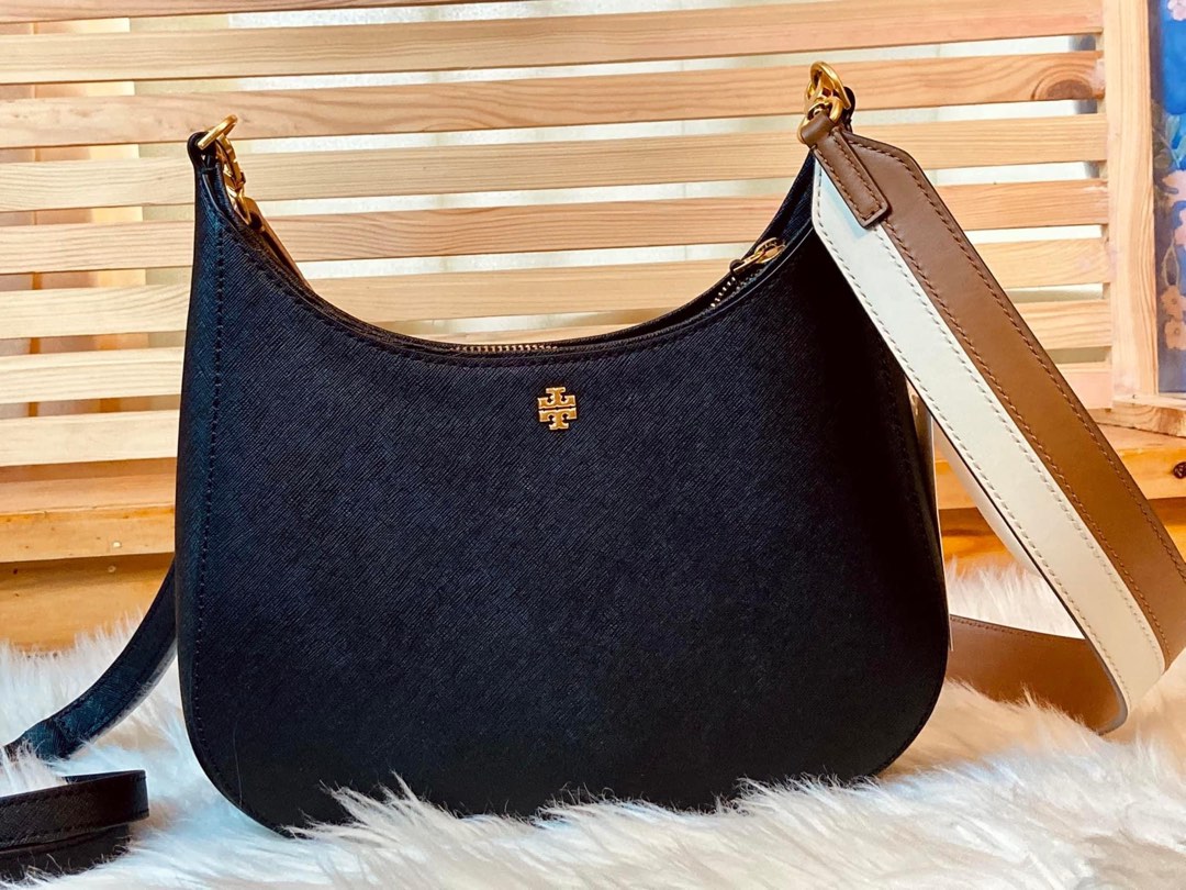 Tory burch fleming swingpack black top