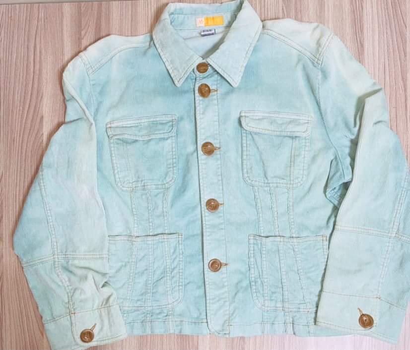 Tulle corduroy jacket top