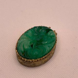 Vintage box’s 青玉飾品盒香膏盒