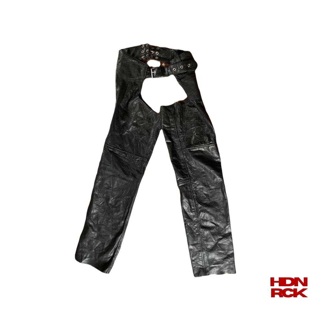 Vintage X Elements Genuine Leather Chaps pants, Men's Fashion, Bottoms