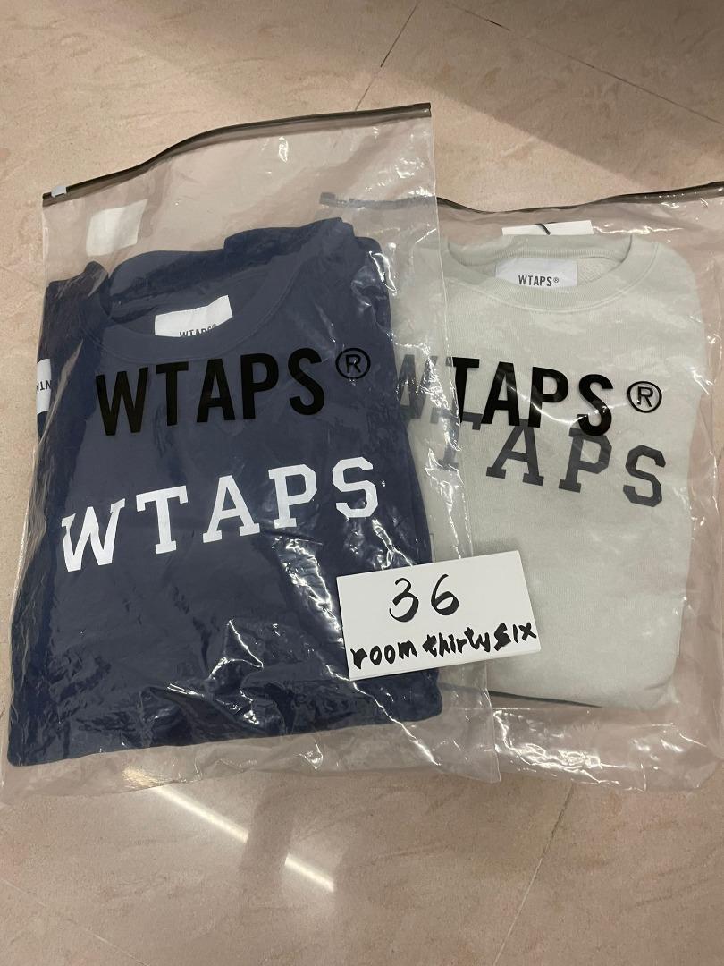 WTAPS ACADEMY SWEATER COPO LIGHT GRAY 02-