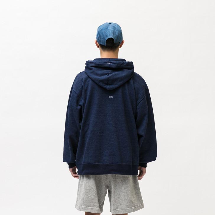 WTAPS AII 02 / HOODY / COTTON 221ATDT-CSM37 INDIGO HOODIE, 男裝