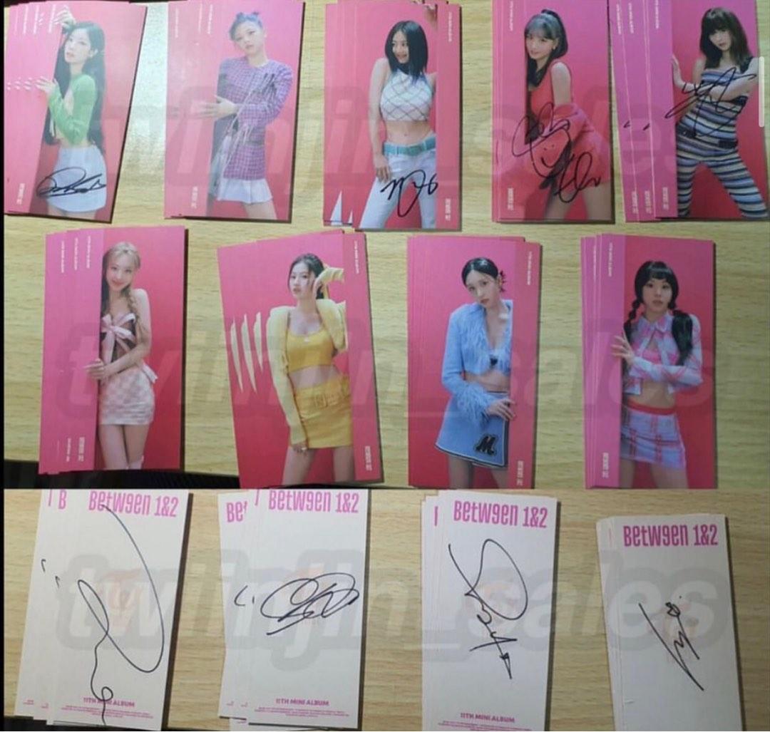 TWICE Momo Signed Limited Signature Bookmark Between 1&2