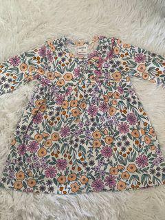 (1-6Y) Flower Longsleeve Dress