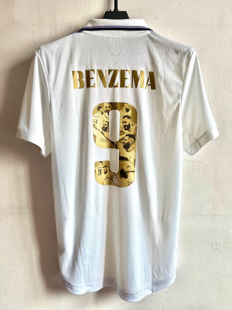 Real Madrid Benzema Gold Edition Home Shirt 2022-23