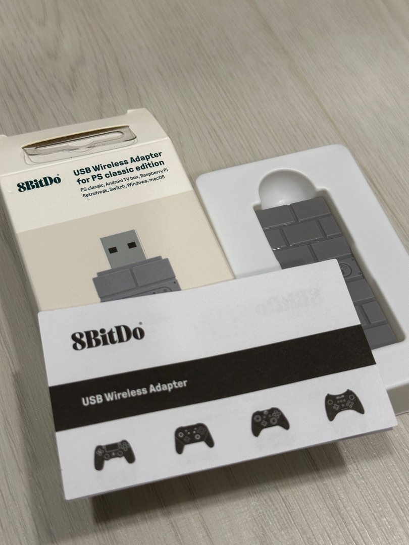8bitdo wireless adaptor gen 1, Video Gaming, Gaming Accessories ...