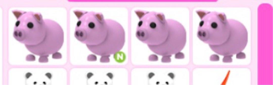 Neon Pig & Neon Arctic Fox [ADOPT ME], Video Gaming, Video Games