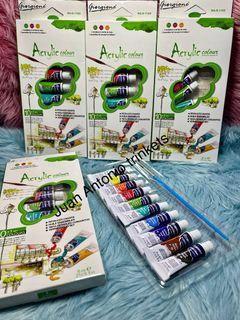 Acrylic  Non-Toxic Paint with Paint Brush