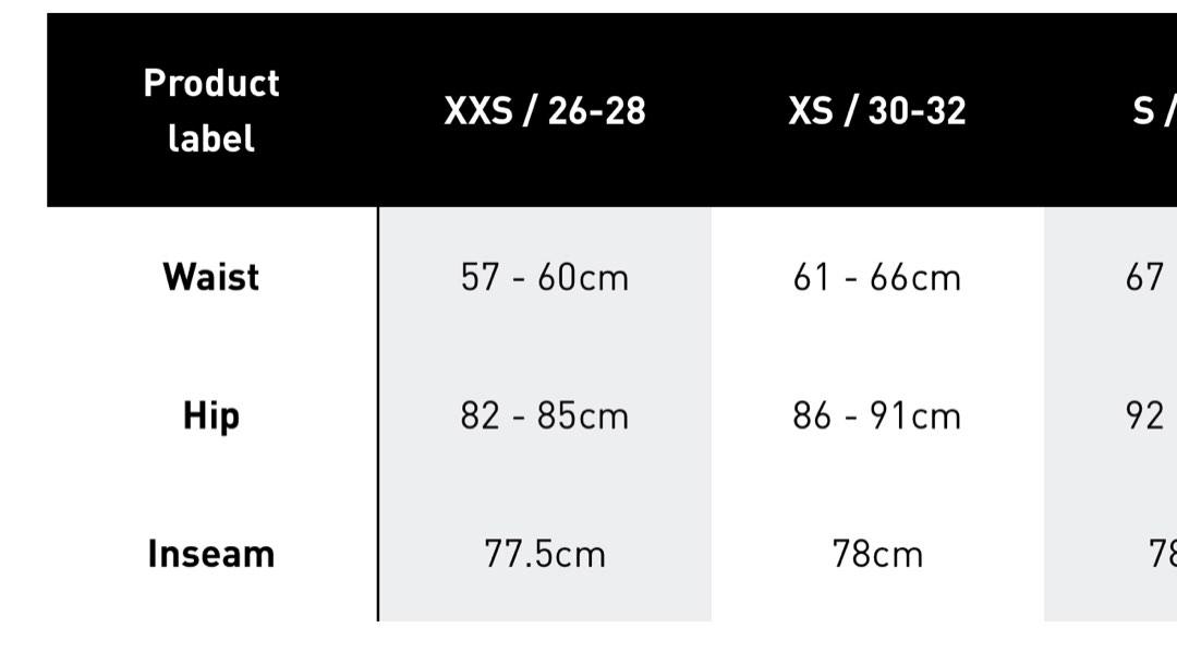 Adibreak size guide on sale