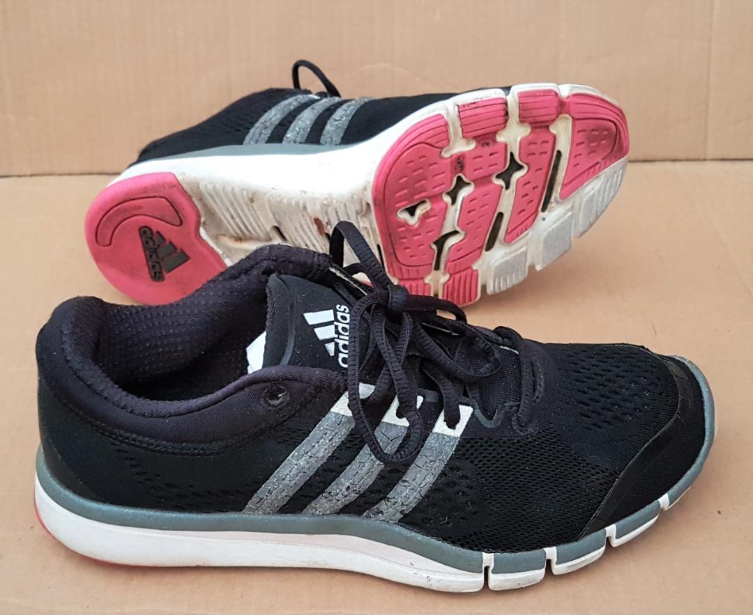 Adidas Adipure 360.2 Black Running Shoes US 8 UK 6.5 EUR 40 Active Lifestyle Trainers Sneakers Designer 3 stripes Adidas Original Y2K