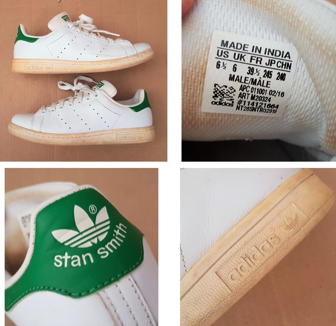 Adidas Stan Smith White Sneakers Court Shoes US 6.5 UK 6 EUR