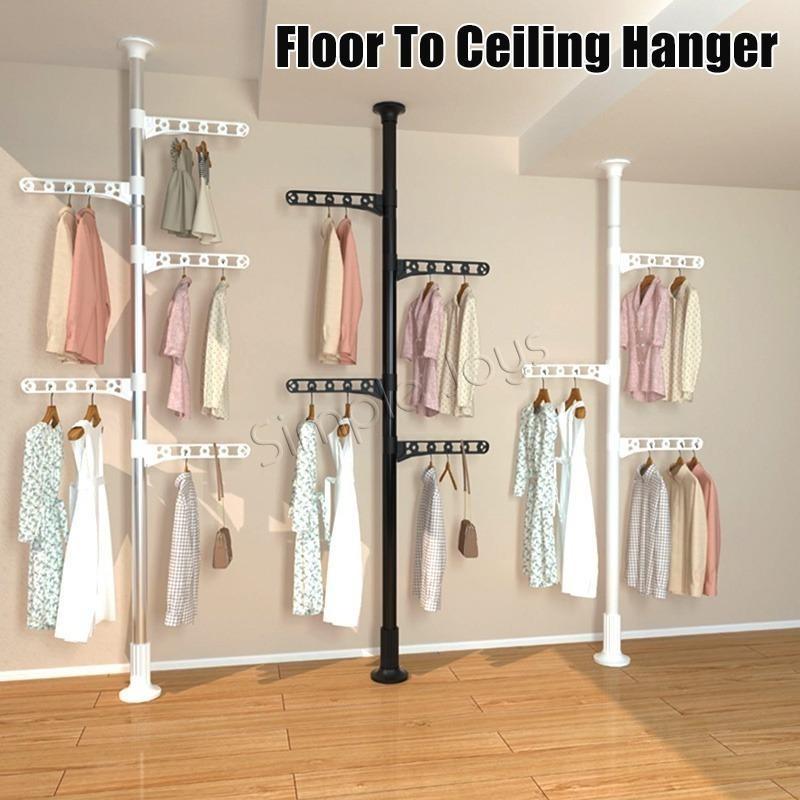 Floor to ceiling clothes rack discount