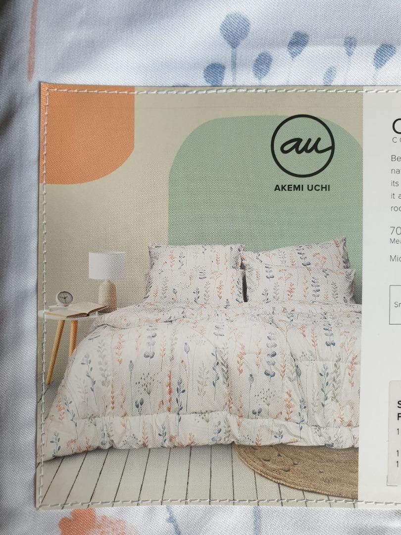 Akemiuchi Bedlinen Cove Vylen (SUPER SINGLE), Furniture & Home Living