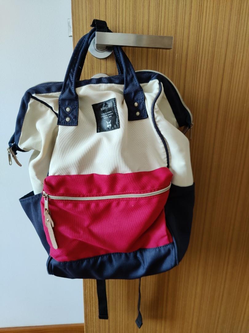 Anello backpack red blue white, Women's Fashion, Bags & Wallets