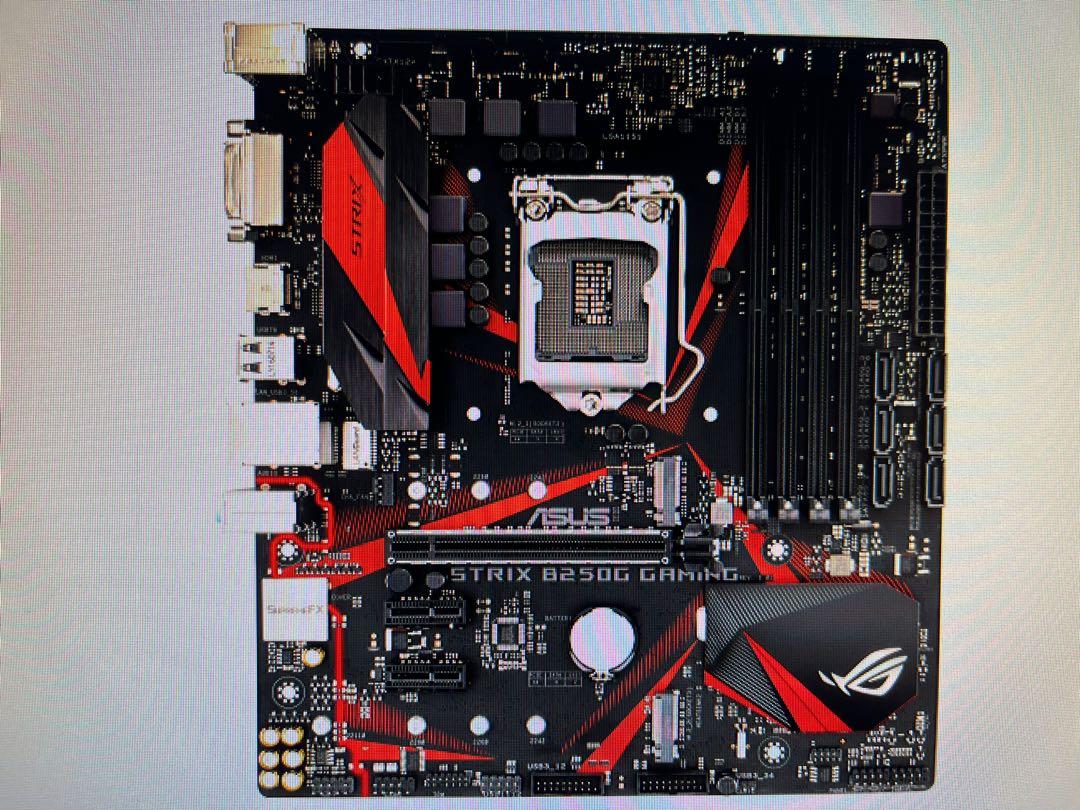 Asus Strix B250G Gaming Motherboard Computers Tech Desktops on Carousell