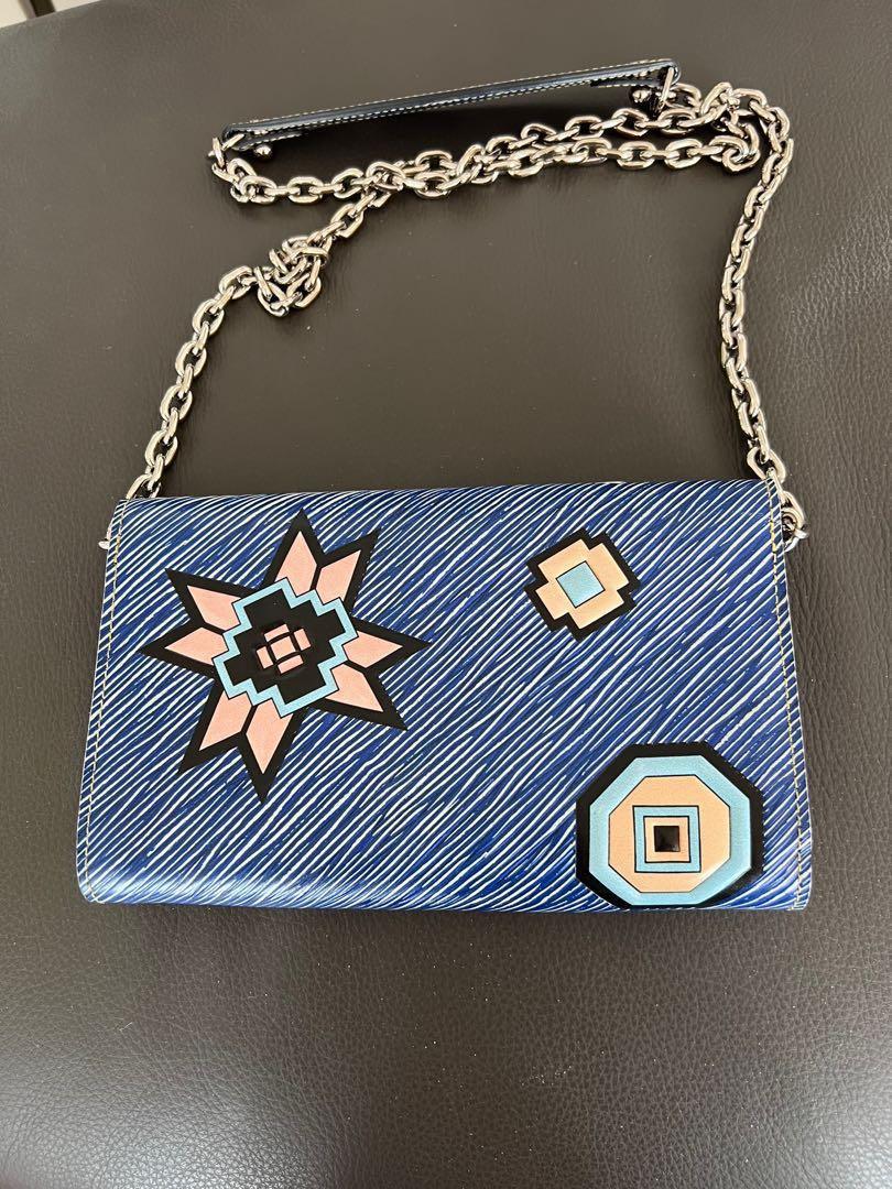 Authentic Louis Vuitton LV Twist Wallet on Chain Azteque, Luxury, Bags