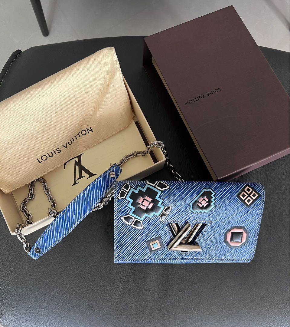 Authentic Louis Vuitton LV Twist Wallet on Chain Azteque, Luxury, Bags