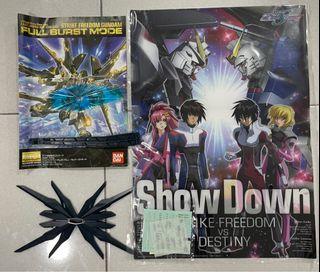 Bandai MG Gundam Strike Freedom Full Burst Mode Extra Stuff