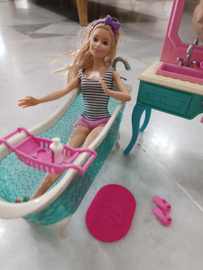 Barbie Bathroom set, Hobbies & Toys, Toys & Games on Carousell