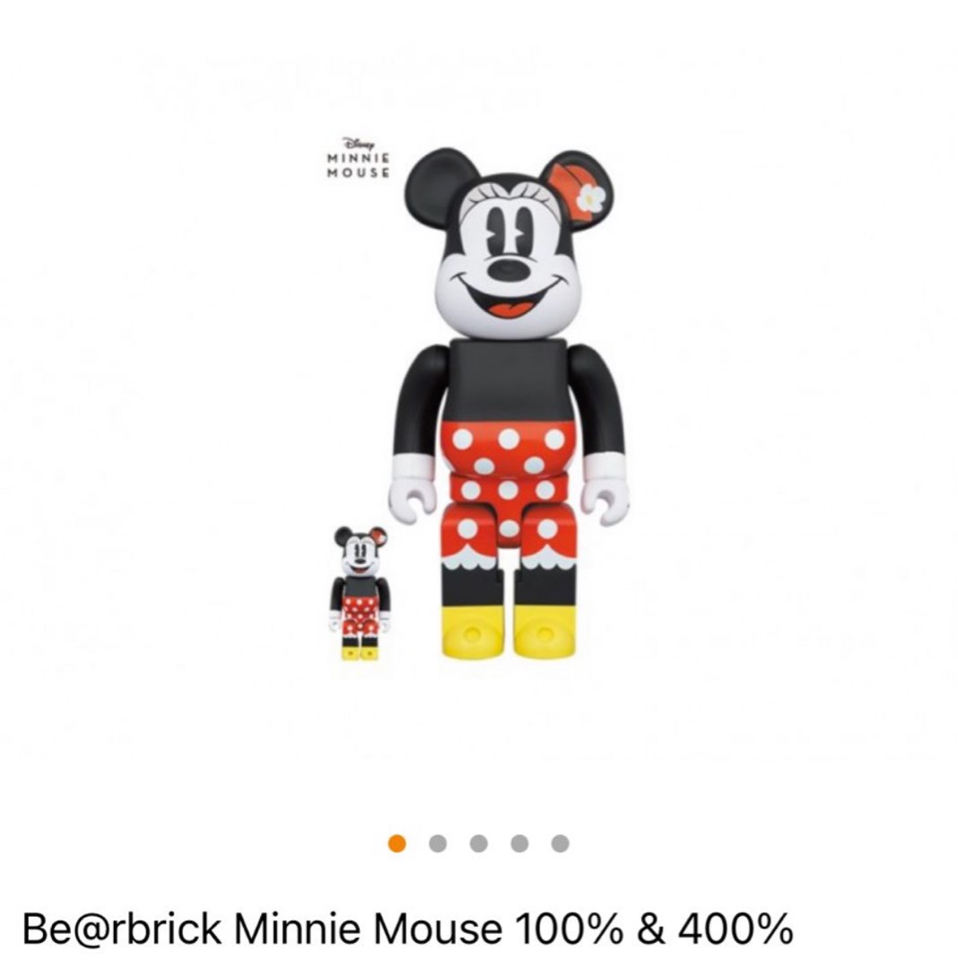 BE@RBRICK MINNIE MOUSE 100％ ＆ 400％ - ゲーム・おもちゃ・グッズ