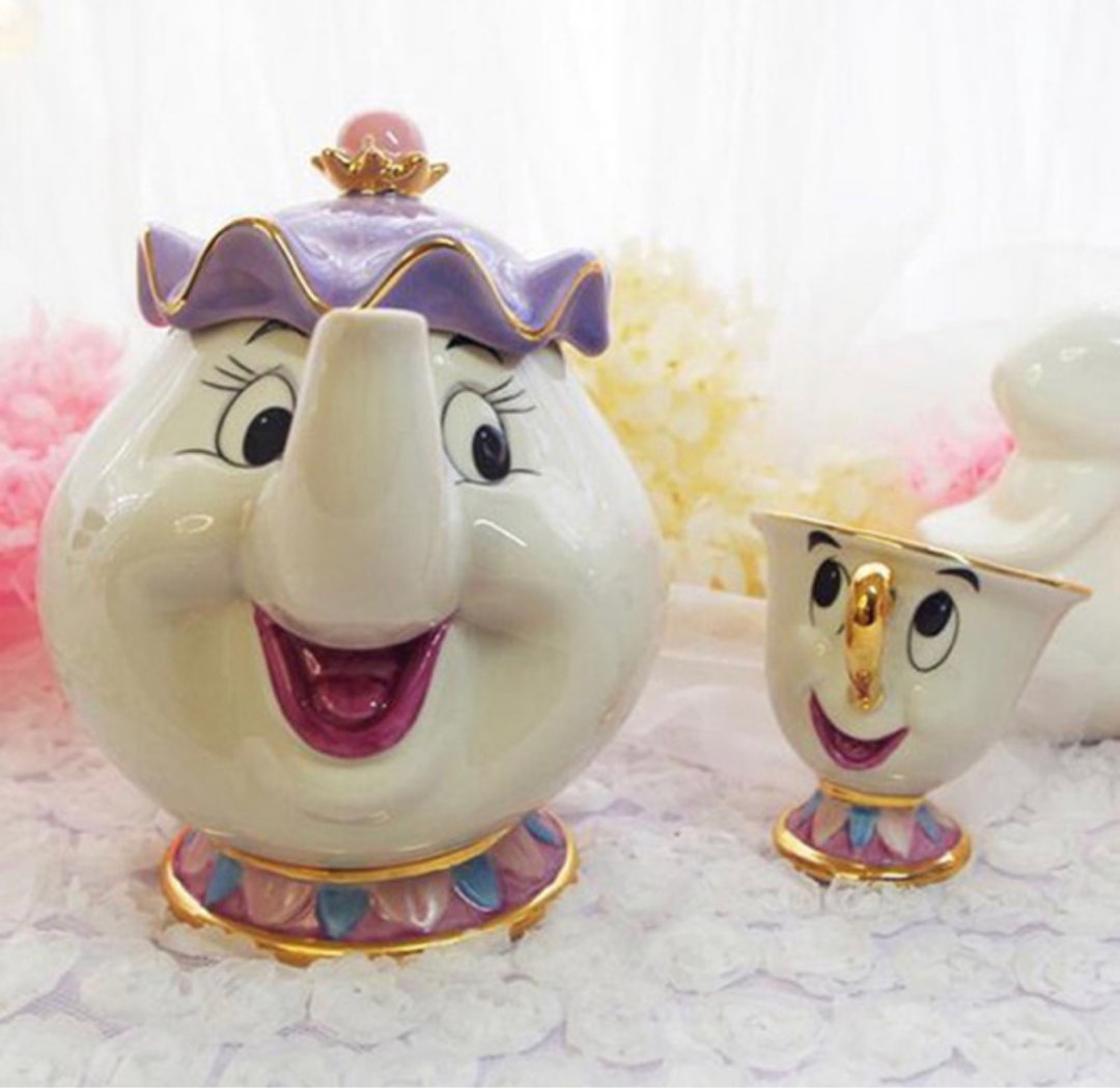 Beauty and the Beast Tea Cup Set, Furniture & Home Living, Kitchenware