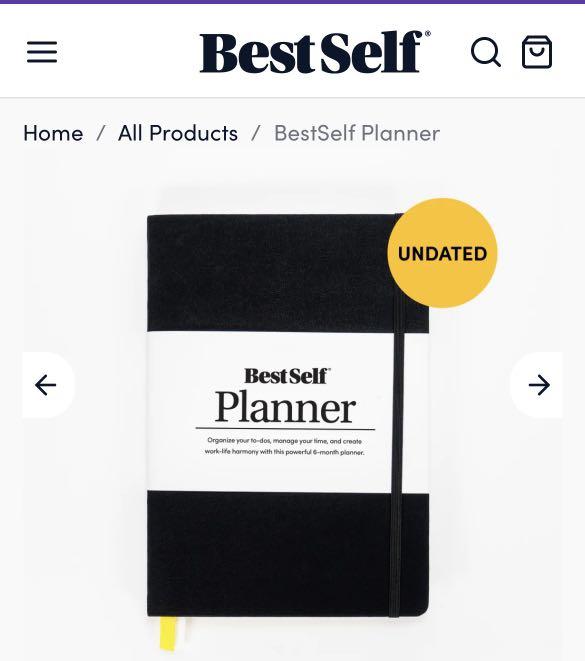 BestSelf Planner (Undated), Hobbies & Toys, Stationery ...