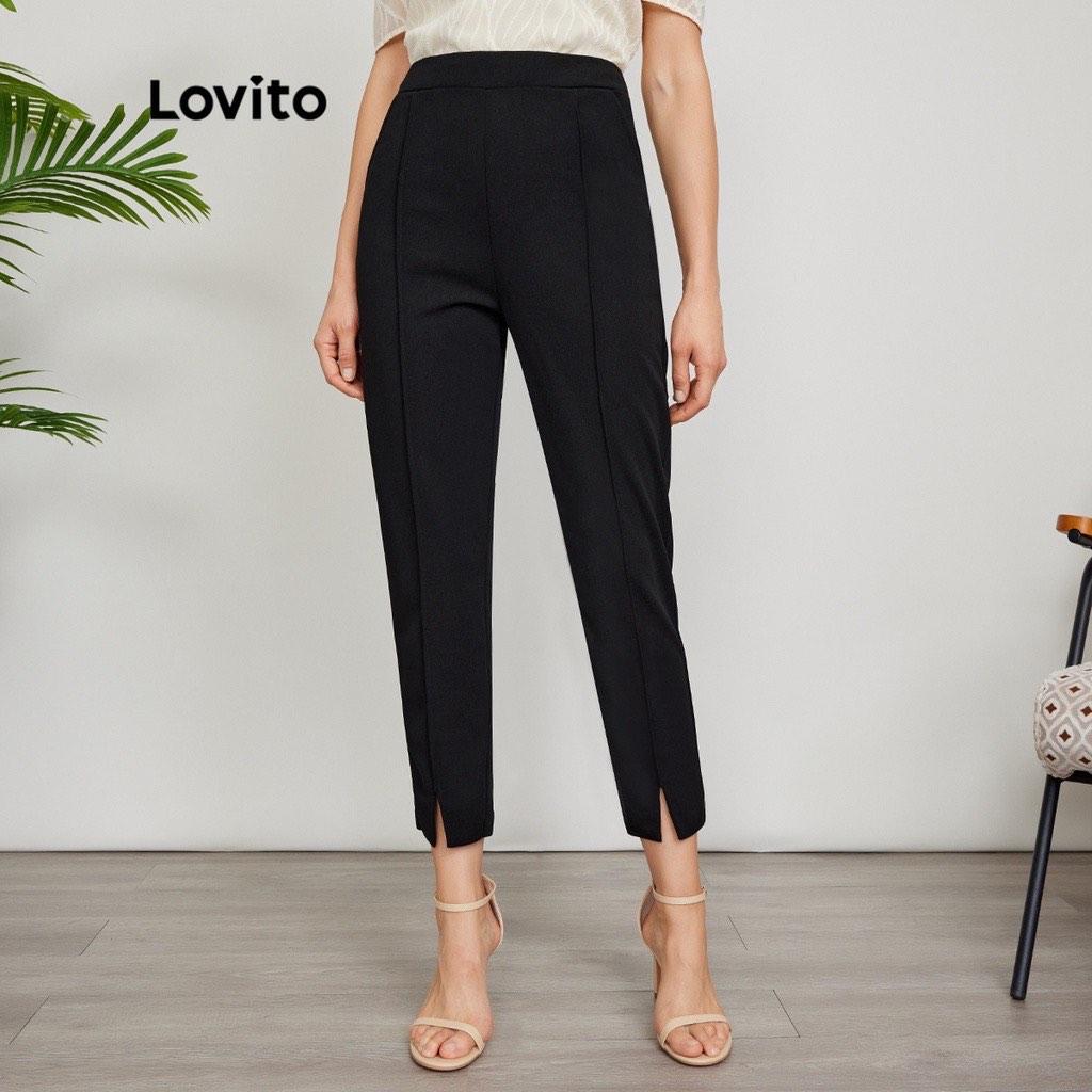 Black Trousers, Women's Fashion, Bottoms, Other Bottoms on Carousell