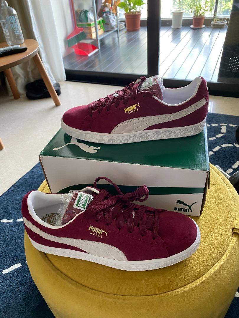 Puma suede dark red discount