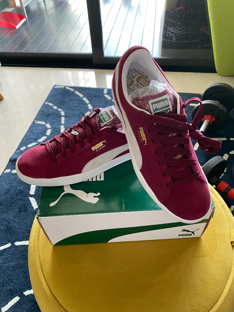 Red puma outlet trainers