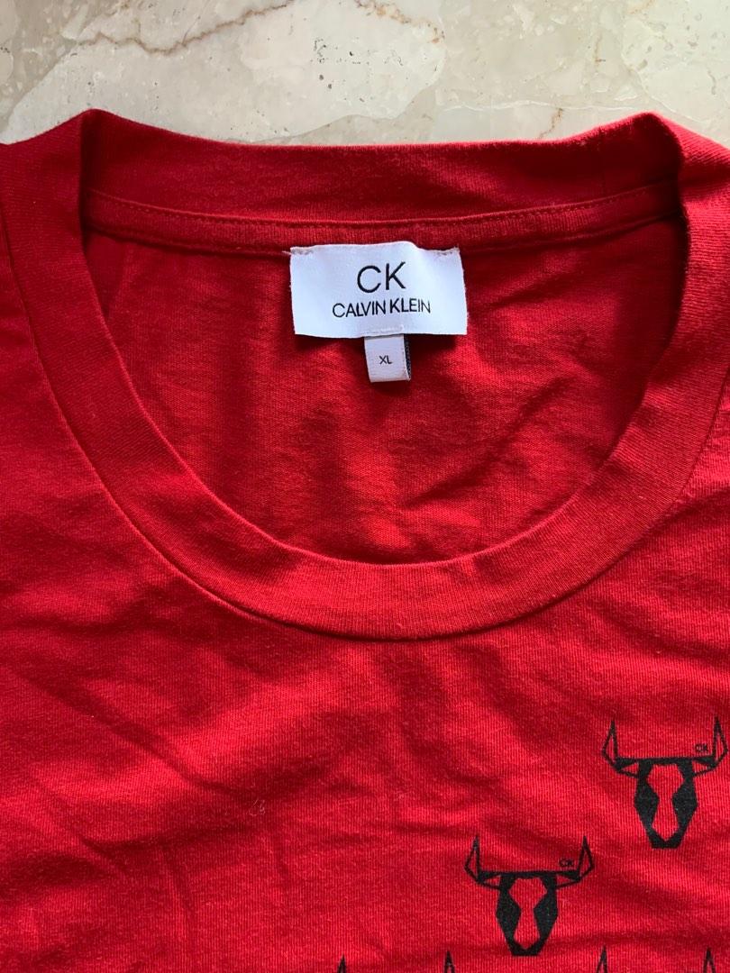 calvin klein t shirt red