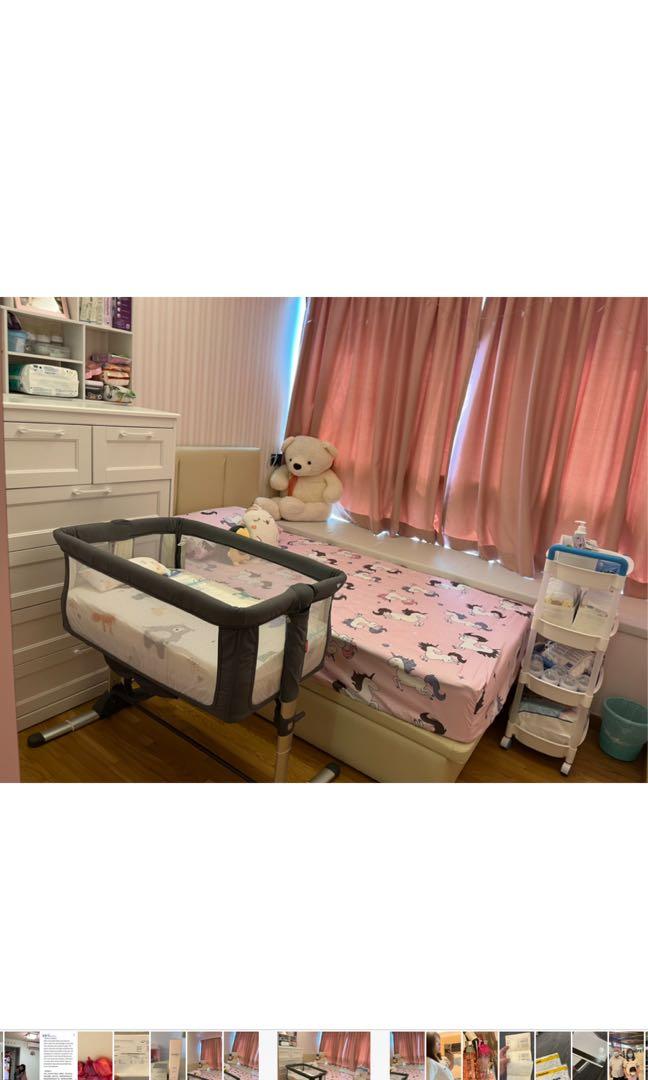 Cara Snapkis co sleeper attachment bed day bed, Babies & Kids, Baby