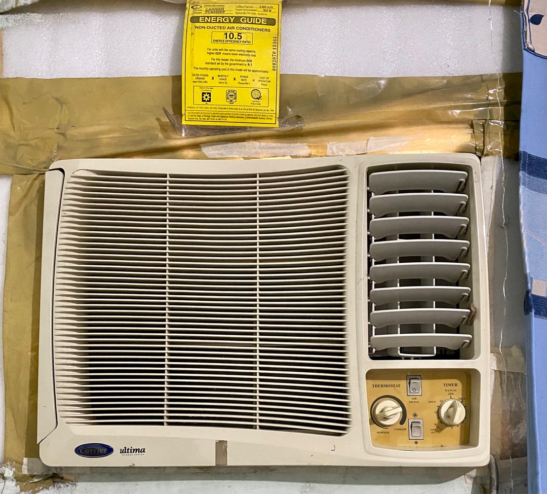 Carrier Ultima Aircon (windowtype; standard), TV & Home Appliances