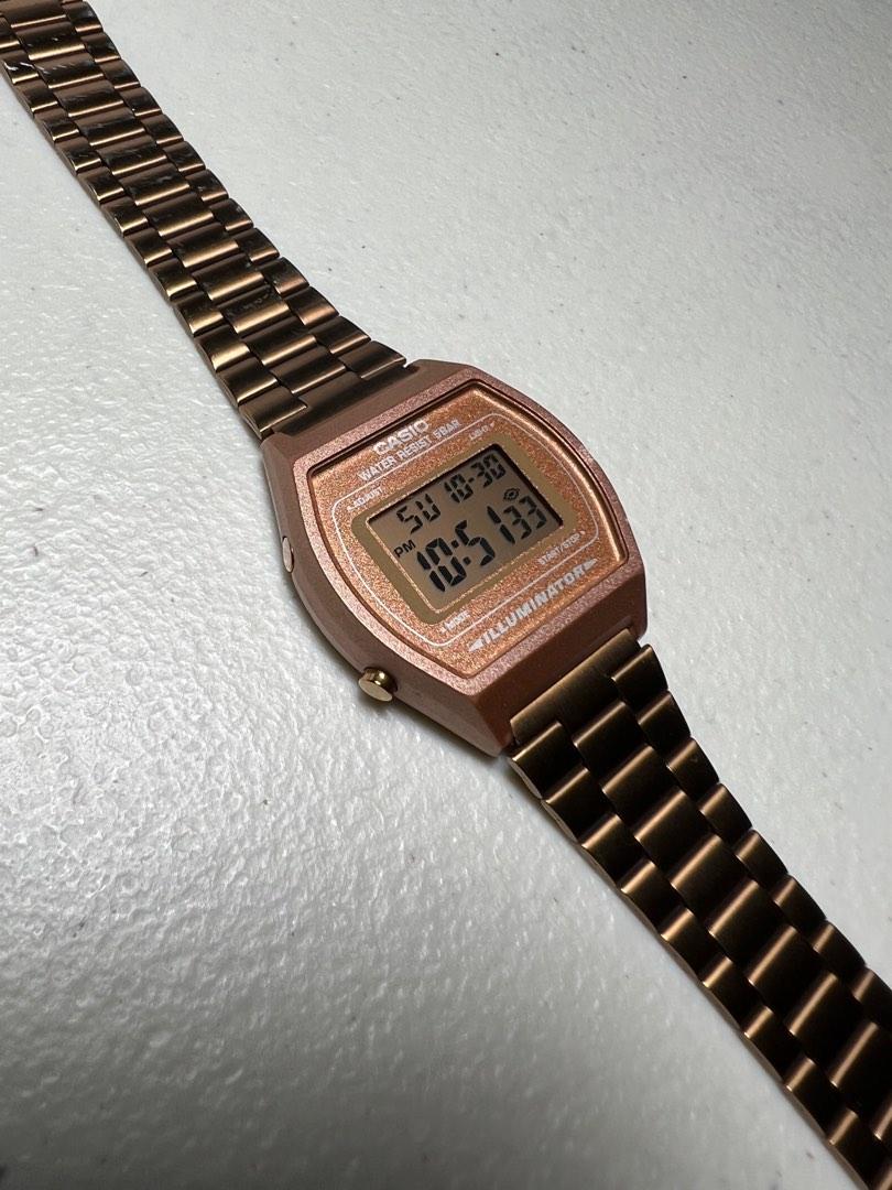 Casio b640w rose gold sales