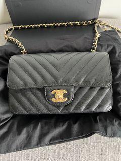 100+ affordable chanel mini rectangular caviar ghw For Sale