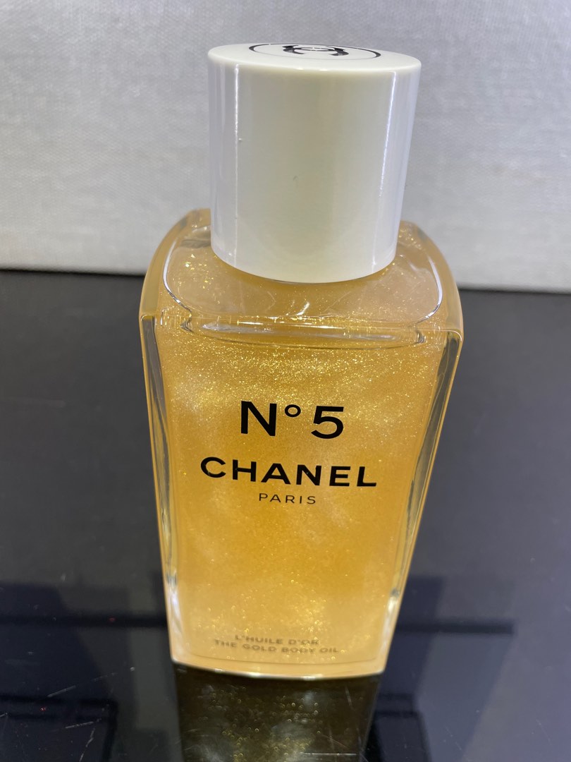 Chanel The Gold Body Oil N5, Beauty & Personal Care, Bath & Body, Body Care  on Carousell