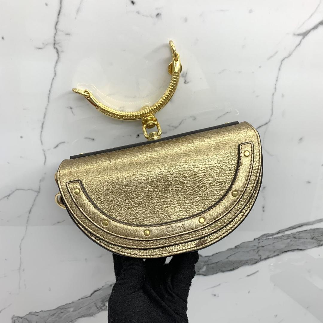 Chloe nile minaudiere gold outlet