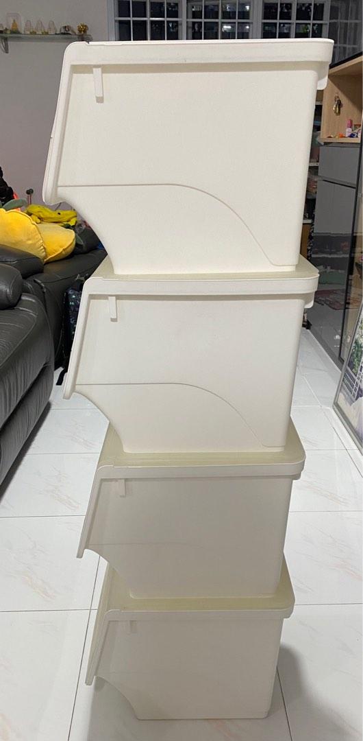 Citylife 35L stackable storage boxes for sale x4 at only 25