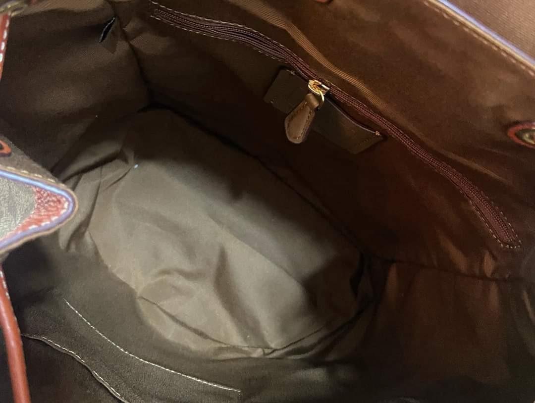 Coach X Peanuts Dempsey Drawstring Backpack In Signature Canvas With