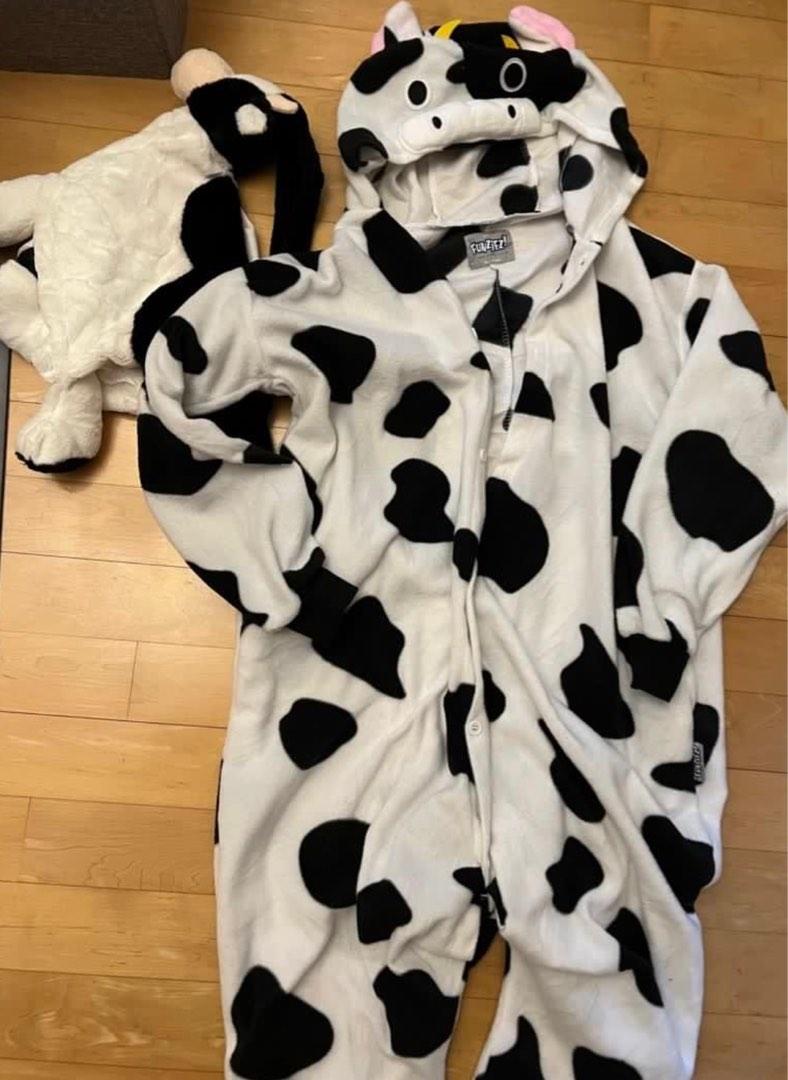 Fluffy cow onesie deals