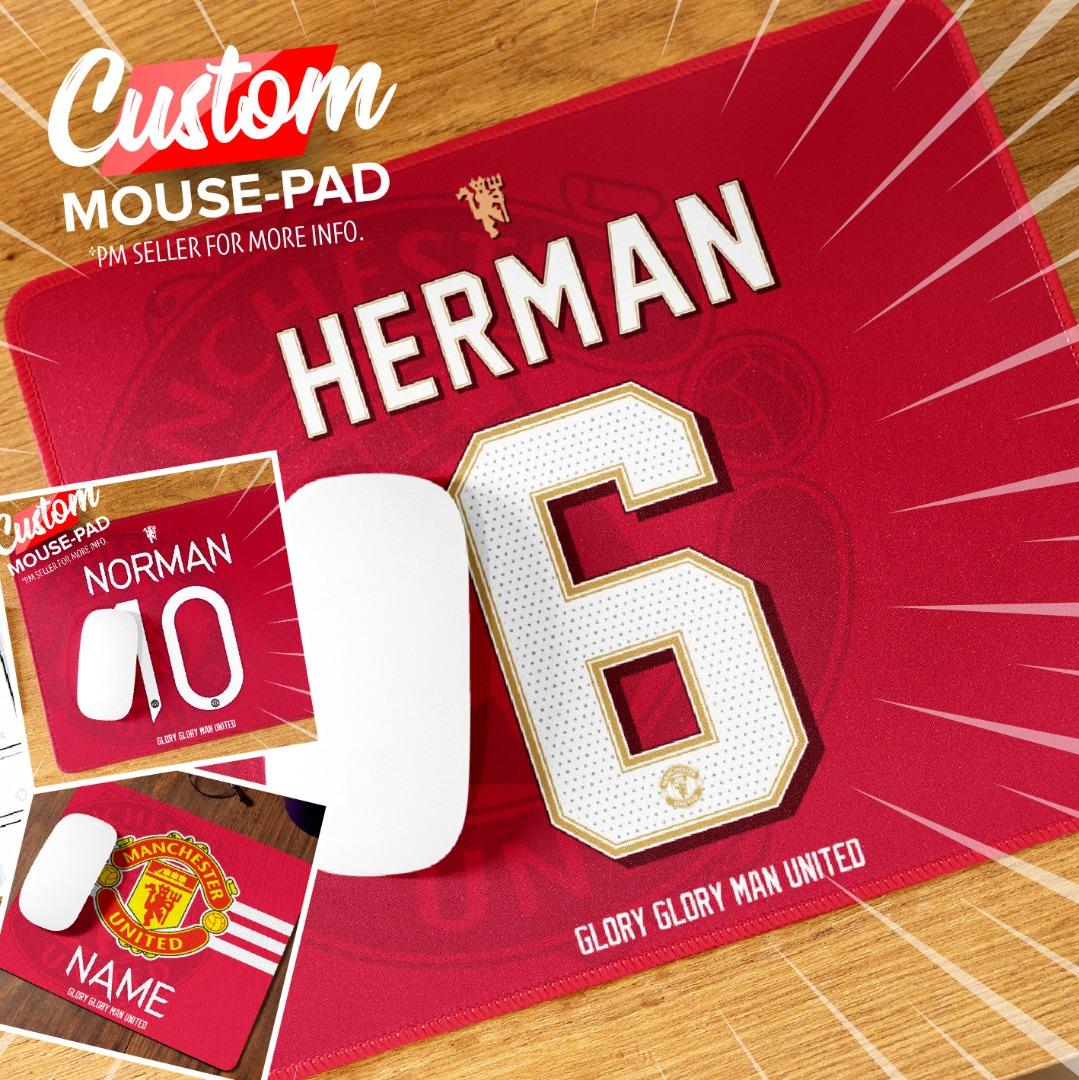Custom MousePad Print Custom with Name & Number 1 Day to Ship Fast