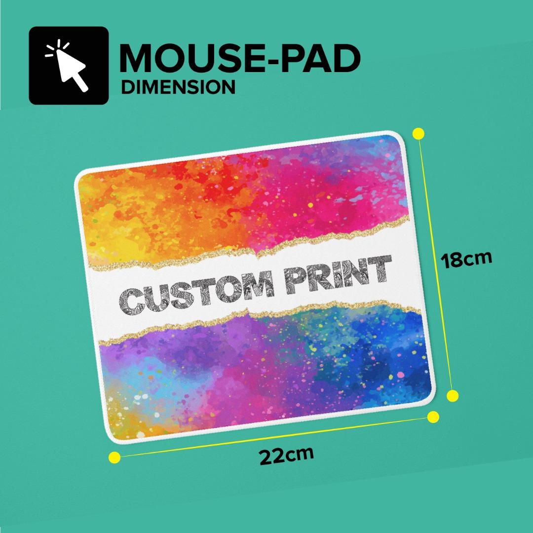 Custom MousePad Print Custom with Name & Number 1 Day to Ship Fast