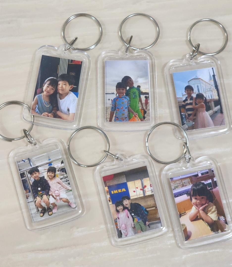 Personalised / Customised Photos / Design Acrylic Keychains for Gifts